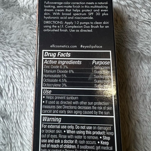 Elf Camo CC Cream Rich 620 W 1 Oz Color Correcting Broad Spectrum Skincare SPF - Picture 7 of 11